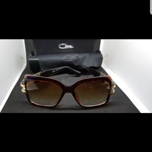 Cazal 623 brown & gold with tinted lens